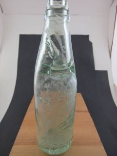 Antique Codd Bottle w/ Glass Marble The Borouch Waterfoot