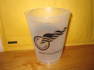 USA Cycling/ Sierra Nevada beer plastic cup 4.5 tall cycling