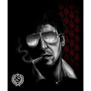 Brand New Al Pacino Scarface Cigar Plush Mink Blanket Queen Size (79