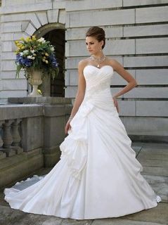 2013 NEW Sexy Sweetheart Wedding Dress Bridal Gown STOCK Size UK 6 8