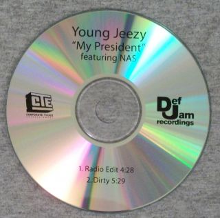 Young Jeezy   My President f. Nas x2   Def Jam U.S. PROMO cd   RARE
