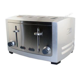 NEW All Clad TJ804D 4 Slice Stainless Steel Toaster 1800 Watt Die Cast