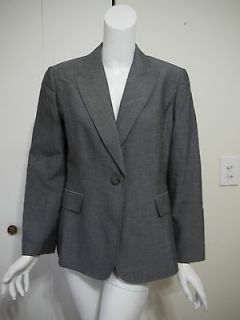 TAHARI Arthur S. Levine Gray Blazer Jacket Top Women Petites size 14P