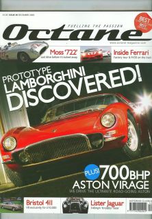 OCTANE magazine 12/05 feat. 400GT Monza, 300SLR, ERA 14B, Virage turbo