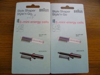 TWIN PACK BRAUN CTS2 MINI ENERGY CELLS use with HS3 GCS 5/6/70