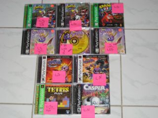 Playstation 1 Games   Your Choice / You Pick What You Want   All Used