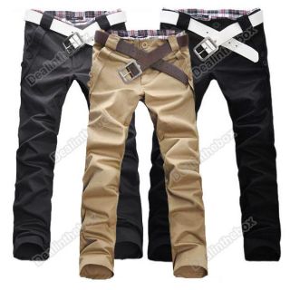 2012 Fashion Mens Stylish Designed Straight Slim Fit Trousers Casual