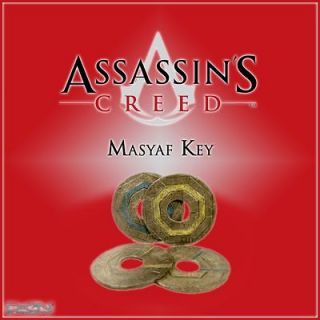 listed Assassins Creed Masyaf Key replica Altair Ezio Revelations