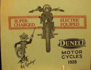 Motor Cycle Sales Manual Super Charged Electric equiped All Mdls