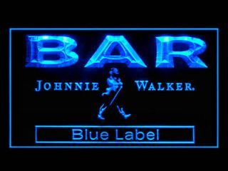 Johnnie Walker Whisky Blue Label BAR Drink Led Light Sign B