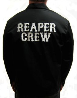 Sons of Anarchy SOA Mens Mechanic Reaper Crew Jacket LICENSED