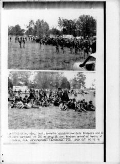 1971 Gang Motorcycl e Clubs Gang Surrounded by State troopers Press