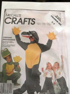 McCalls 3350 Childrens Clothing Costumes Alligator,Frog ,Mermaid 6 8