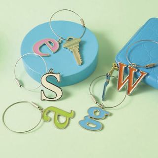 Twos Company Name Game Initial N key Ring Letter ORNGE