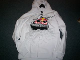 Alpinestars Red Bull Grit Zip Hoodie, Hoody, Jacket, White  XL, 2XL