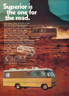 1971 Superior D2500 Camper Motorhome   Classic Vintage Advertisement