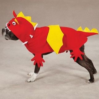 Zack & Zoey Dragon Halloween Dog Costume Red/Yellow with Wings