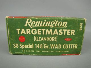 Vintage Remington Targetmaster Cartridge Box 6138 Empty