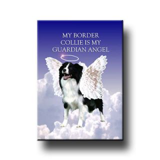 BORDER COLLIE Guardian Angel FRIDGE MAGNET New DOG