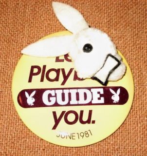 Playboy Bunny Advertising Pin 1981 CES Chicago Show