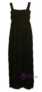 BNWT BLACK WITH SEQUIN DETAIL LONG PLUS SIZE MAXI EVENING DRESS SIZE