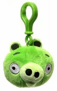 Rovio Angry Birds Backpack Clip 3 GREEN PIG New with Tags