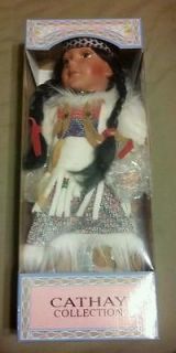 Cathay Collection Native American Porcelain Doll