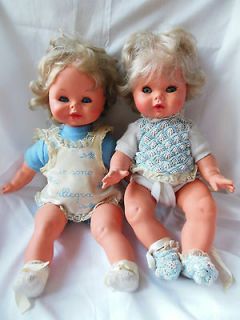 Lot of 2 FURGA Italian Sleeper Baby Dolls Crier Girl & Anatomical Boy