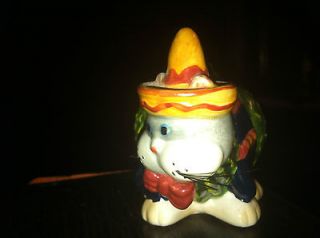 Cactus Kitty Bobblehead with Sombrero