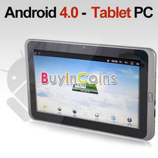 10 A10 1.5GHz Google Android 4.0 Wifi Tablet PC Webcam 4GB 512MB DDR3