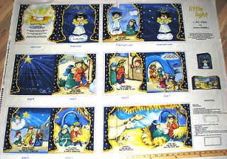 Little Light Nativity Angel Religious Christmas Childrens Book Fabric