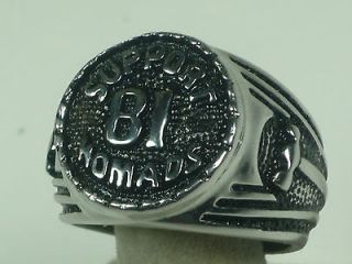 81support nomad hammer stainless stee 1%l outlaw biker ring