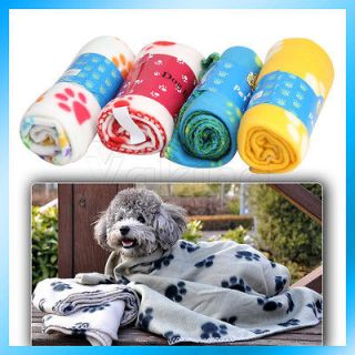 Personalized Pet Soft Cozy Special Paw Prints Fleece Blanket Mat Hot