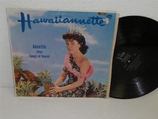 ANNETTE FUNICELLO Hawaiiannette, Sings Songs Of Hawaii LP Vista BV