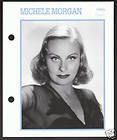 MICHELE MORGAN Atlas Movie Star Picture Biography CARD