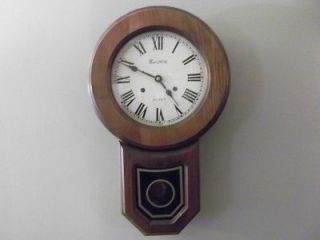 Beautiful Vintage Montgomery wards 31 Day Key Wind Pendulum Wall Clock