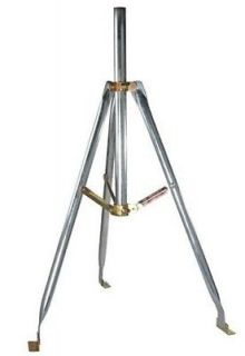 FT Universal Satellite Dish Tripod Stand with Mast for Balcony RV
