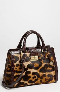 NWT Brahmin Beige Annabelle leopard satchel  W/BIN