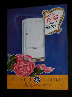 vintage refrigerator ge