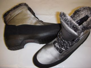 Weatherproof Linda Faux Fur Lined Water Resistant Lace Up Ankle Boots