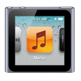 Apple iPod Nano 6th Generation Graphite 8 GB Gen Watch Bundle New FREE
