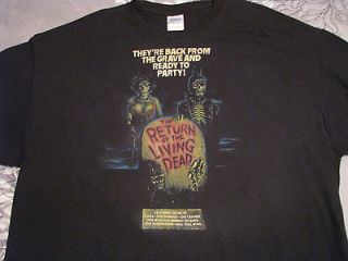 the return of the living dead t shirt horror movie punk tsol the