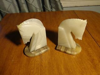 vintage bookends marble