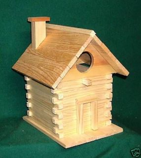 Log Cabin Bird House Kits for Children and Adults