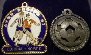 Soccer Award Medals Corona Norco 1987 & 1992 dates (California
