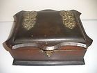 19th ANTIQUE VICTORIAN WOOD EARLY WOODEN JEWELRY BOX