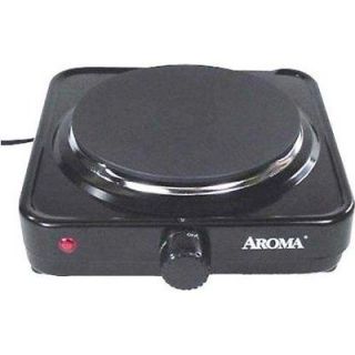 Aroma AHP 303 Single Hot Plate Black Portable Fast Heating with No