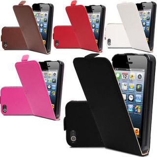 Apple Iphone 5 5G High Quality Slim Leather Mobile Phone Top Flip Case