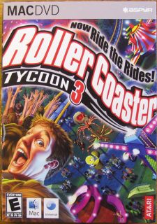 Rollercoaster Tycoon 3 Mac G4/G5/Intel. NEW & Sealed