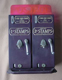 1940 1945 Schermack Stamp Vending Machines, 1 Cent & 3 Cent